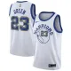 NBA Men Golden State Warriors Retro White #23 GREEN Jersey High Quality Name and Number Print