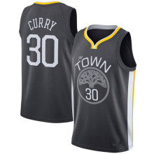 NBA Men Golden State Warriors Black #30 CURRY Jersey High Quality Name and Number Print