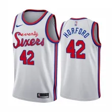 NBA Men Philadelphia 76ers 19-20 Season White #42 HORFORD Jersey High Quality Name and Number Print