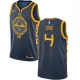 NBA Men Golden State Warriors Navy #4 COOK Jersey High Quality Name and Number Print