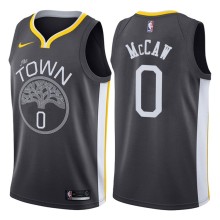 NBA Men Golden State Warriors Black #0 McCan Jersey High Quality Name and Number Print