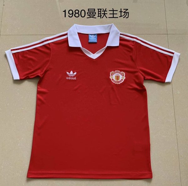 1980 Man United  Home Retro Jersey