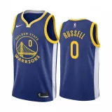 NBA Men Golden State Warriors 19-20 Season Blue #0 RUSSELL Jersey High Quality Name and Number Print