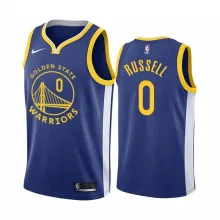NBA Men Golden State Warriors 19-20 Season Blue #0 RUSSELL Jersey High Quality Name and Number Print