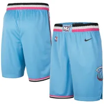 NBA Men Miami Heat Blue Pant Short High Quality Name and Number Print