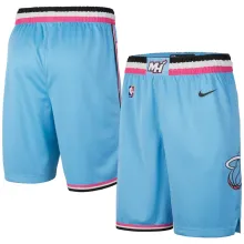NBA Men Miami Heat Blue Pant Short High Quality Name and Number Print