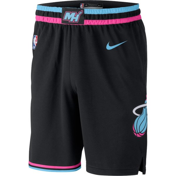 NBA Men Miami Heat Black City Pant High Quality Name and Number Print