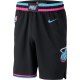 NBA Men Miami Heat Black City Pant High Quality Name and Number Print