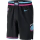 NBA Men Miami Heat Black City Pant High Quality Name and Number Print
