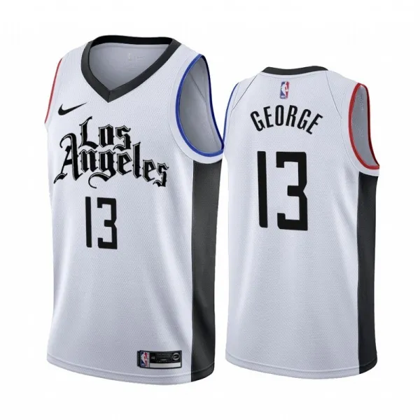 NBA Men Los Angeles Clippers 19-20 Season White #13 GEORGE Jersey High Quality Name and Number Print