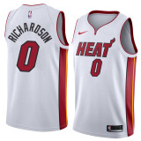 NBA Men Miami Heat White #0 RICHARDSON Jersey High Quality Name and Number Print