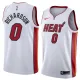 NBA Men Miami Heat White #0 RICHARDSON Jersey High Quality Name and Number Print