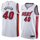NBA Men Miami Heat White #40 HASLEM Jersey High Quality Name and Number Print