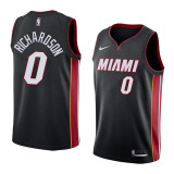 NBA Men Miami Heat Black #0 RICHARDSON Jersey High Quality Name and Number Print