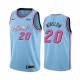 NBA Men Miami Heat Blue City #20 WINSLOW Jersey High Quality Name and Number Print