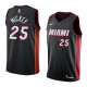 NBA Men Miami Heat Black #25 MICKEY Jersey High Quality Name and Number Print