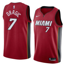 NBA Men Miami Heat Red #7 DRAGIC Jersey High Quality Name and Number Print