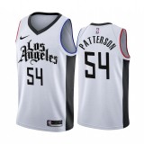 NBA Men Los Angeles Clippers 19-20 Season White #54 PATTERSON Jersey High Quality Name and Number Print