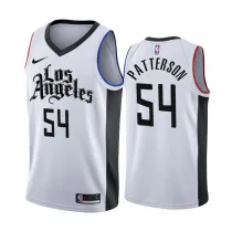 NBA Men Los Angeles Clippers 19-20 Season White #54 PATTERSON Jersey High Quality Name and Number Print