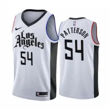 NBA Men Los Angeles Clippers 19-20 Season White #54 PATTERSON Jersey High Quality Name and Number Print