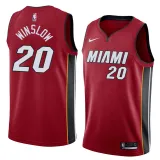 NBA Men Miami Heat Red #20 WINSLOW Jersey High Quality Name and Number Print