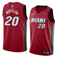 NBA Men Miami Heat Red #20 WINSLOW Jersey High Quality Name and Number Print