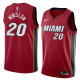 NBA Men Miami Heat Red #20 WINSLOW Jersey High Quality Name and Number Print