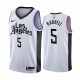 NBA Men Los Angeles Clippers 19-20 Season White #5 HARRELL Jersey High Quality Name and Number Print