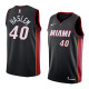 NBA Men Miami Heat Black #40 HASLEM Jersey High Quality Name and Number Print