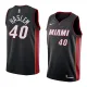 NBA Men Miami Heat Black #40 HASLEM Jersey High Quality Name and Number Print