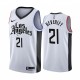 NBA Men Los Angeles Clippers 19-20 Season White #21 BEVERLEY Jersey High Quality Name and Number Print