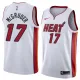 NBA Men Miami Heat White #17 McGRUDER Jersey High Quality Name and Number Print