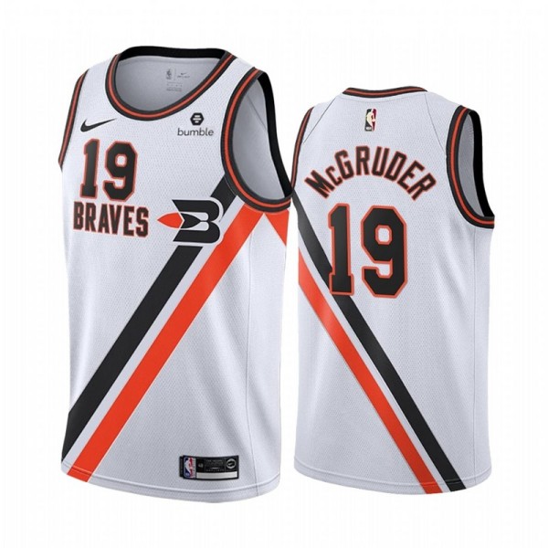 NBA Men Los Angeles Clippers Retro White #19 McGRUDER Jersey High Quality Name and Number Print