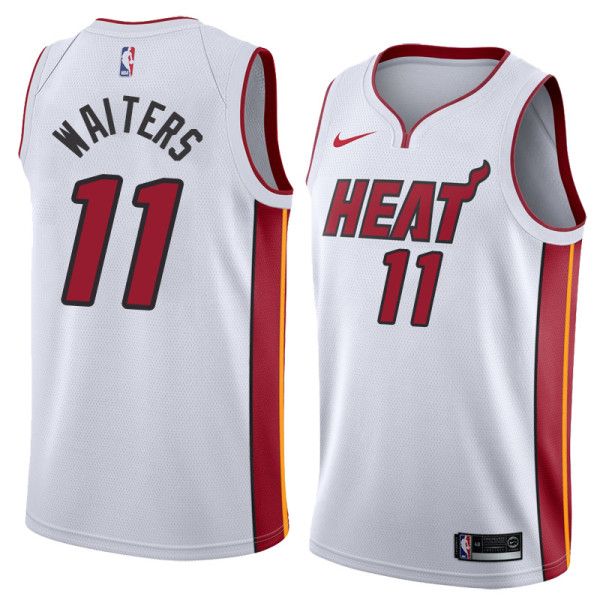 NBA Men Miami Heat White #11 WAITERS Jersey High Quality Name and Number Print