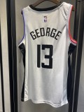 NBA Men Los Angeles Clippers 19-20 Season White #13 GEORGE Jersey High Quality Name and Number Print