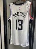 NBA Men Los Angeles Clippers 19-20 Season White #13 GEORGE Jersey High Quality Name and Number Print