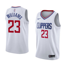 NBA Men Los Angeles Clippers White #23 WILLIAMS Jersey High Quality Name and Number Print