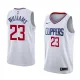 NBA Men Los Angeles Clippers White #23 WILLIAMS Jersey High Quality Name and Number Print