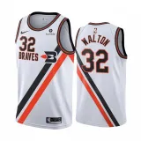 NBA Men Los Angeles Clippers Retro White #32 WALTON Jersey High Quality Name and Number Print