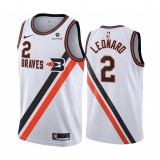 NBA Men Los Angeles Clippers Retro White #2 LEONARD Jersey High Quality Name and Number Print