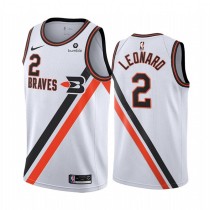 NBA Men Los Angeles Clippers Retro White #2 LEONARD Jersey High Quality Name and Number Print