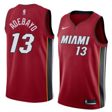 NBA Men Miami Heat Red #13 ADEBAYO Jersey High Quality Name and Number Print