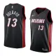 NBA Men Miami Heat Black #13 ADEBAYO Jersey High Quality Name and Number Print