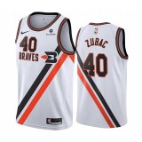 NBA Men Los Angeles Clippers Retro White #40 ZUBAC Jersey High Quality Name and Number Print