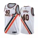 NBA Men Los Angeles Clippers Retro White #40 ZUBAC Jersey High Quality Name and Number Print