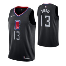 NBA Men Los Angeles Clippers Black #13 GEORGE Jersey High Quality Name and Number Print