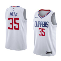 NBA Men Los Angeles Clippers White #35 REED Jersey High Quality Name and Number Print