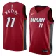 NBA Men Miami Heat Red #11 WAITERS Jersey High Quality Name and Number Print