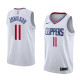 NBA Men Los Angeles Clippers White #11 JOHNSON Jersey High Quality Name and Number Print