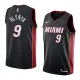 NBA Men Miami Heat Black #9 OLYNYK Jersey High Quality Name and Number Print